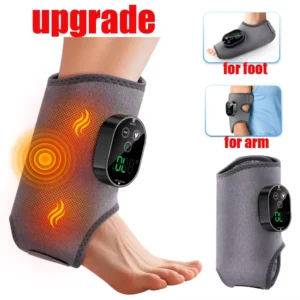 Electric Ankle & Wrist Massager with 5-Level Infrared Hot Compress